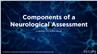 Components of a Neurological Assessment
